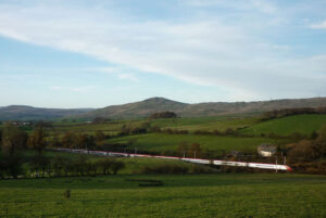 SD5896 : Heading for Glasgow on the West Coast Main Line near Grayrigg