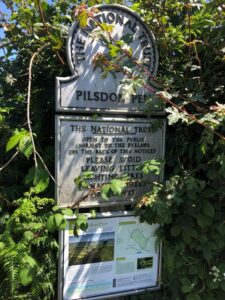 ST4100 : National Trust sign near the Pilsdon Pen car park