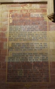 ST6316 : Sherborne - Abbey - Commandments 1 to 4