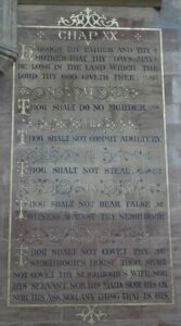 ST6316 : Sherborne - Abbey - Commandments 5 to 10