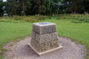 ST9602 : Toposcope at Badbury Rings Iron Age Hill Fort, Dorset