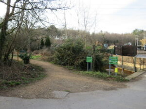 SU0602 : Castleman Trailway at Ameysford, near Ferndown