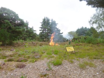 SU1203 : Avon Heath, controlled burning