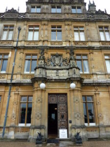 SU4458 : Front door of Highclere Castle, Highclere