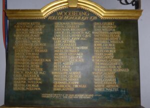 SU8722 : All Hallows, Woolbeding: roll of honour