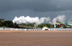 SX8959 : Steam train, Goodrington Sands