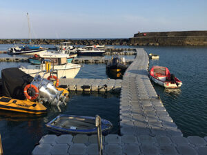 SY3491 : Deep-water berths for small craft, Lyme Regis harbour