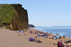 SY4690 : Broadchurch Beach and Cliff