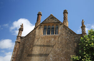 SY5099 : Mapperton Manor House Tudor Wing Gable