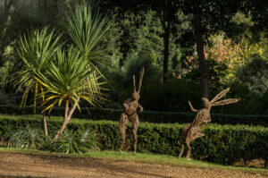 SY5685 : Hare sculptures, Abbotsbury Subtropical Gardens