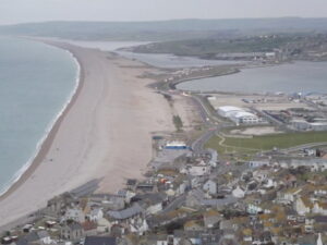 SY6675 : Chesil Beach from Portland Heights
