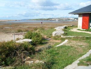 SY6675 : The Fleet from outside Chesil Beach Visitors Centre