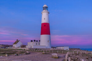 SY6768 : Portland Bill Lighthouse at dusk