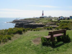 SY6868 : Bench seat near Portland Bill