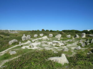 SY6872 : The Circle of Stones, Tout Quarry Sculpture Park, Isle of Portland