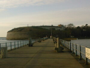 SY6878 : Nothe Fort from South Pier
