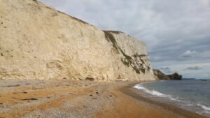SY7980 : Chalk cliffs below Swyre Head