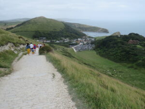 SY8180 : South West Coast Path overlooking Lulworth Cove