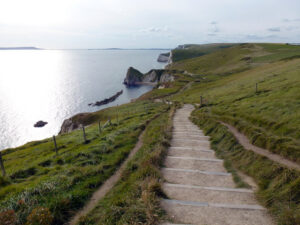 SY8180 : Steps on the footpath between Lulworth Cove and Durdle Door
