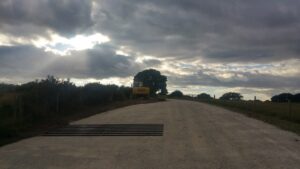 SY9788 : New cattle grid  on track between Arne and Shipstal Point, RSPB Arne nature reserve