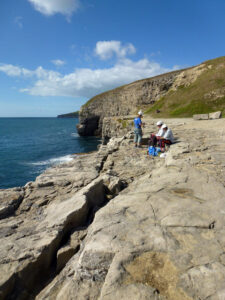 SY9976 : Climbers at Dancing Ledge