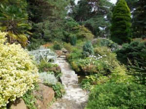 SZ0589 : Stepping stones, Water & Rock gardens