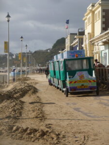 SZ0890 : Bournemouth: the land train on the West Cliff Promenade