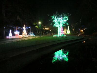 SZ0890 : Christmas time in Bournemouth Lower Gardens