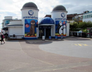 SZ0890 : Oceanarium entrance, Bournemouth 