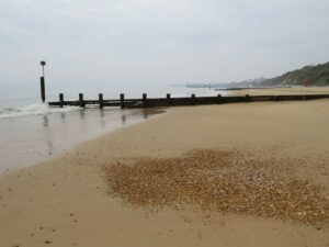 SZ1090 : Groyne on the beach, Bournemouth