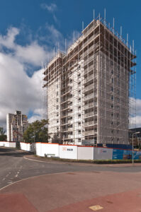 TQ4768 : Alkham and Horton Towers demolition
