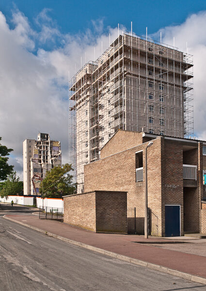 TQ4768 : Alkham and Horton Towers demolition