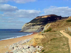 SY4191 : Seatown beach looking west