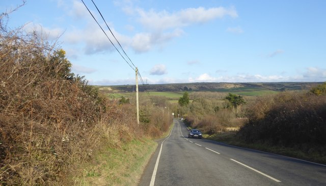 SY9680 : B3069 on the northern slope of Corfe Common