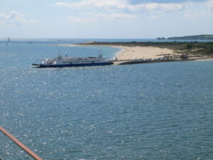 SZ0386 : The "Bramble Bush Bay" at Shell Bay Ferry terminal